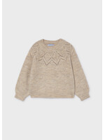 Mayoral Mayoral Openwork details sweater quinoa mix - 26 04318