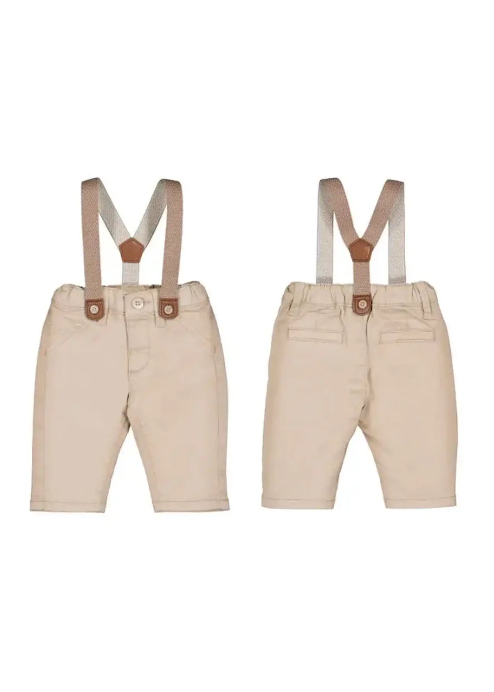 Mayoral Mayoral Pants w/ suspenders Dune - 26 01596B