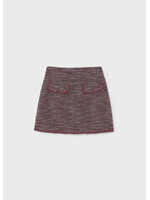 Mayoral Mayoral Tweed-knit skort Maroon - 26 07935