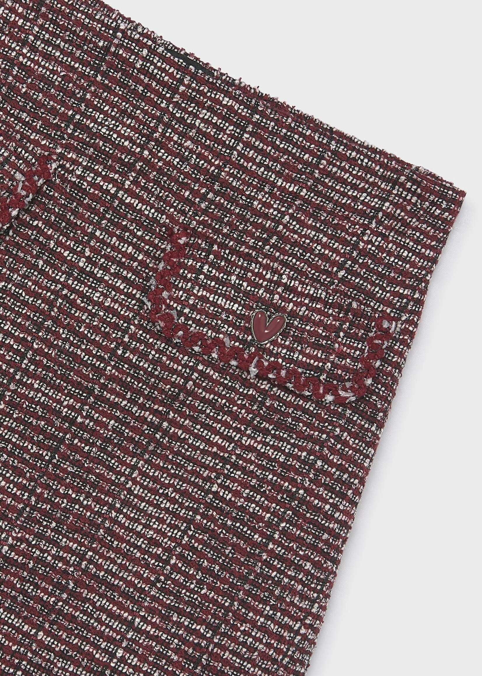 Mayoral Mayoral Tweed-knit skort Maroon - 26 07935