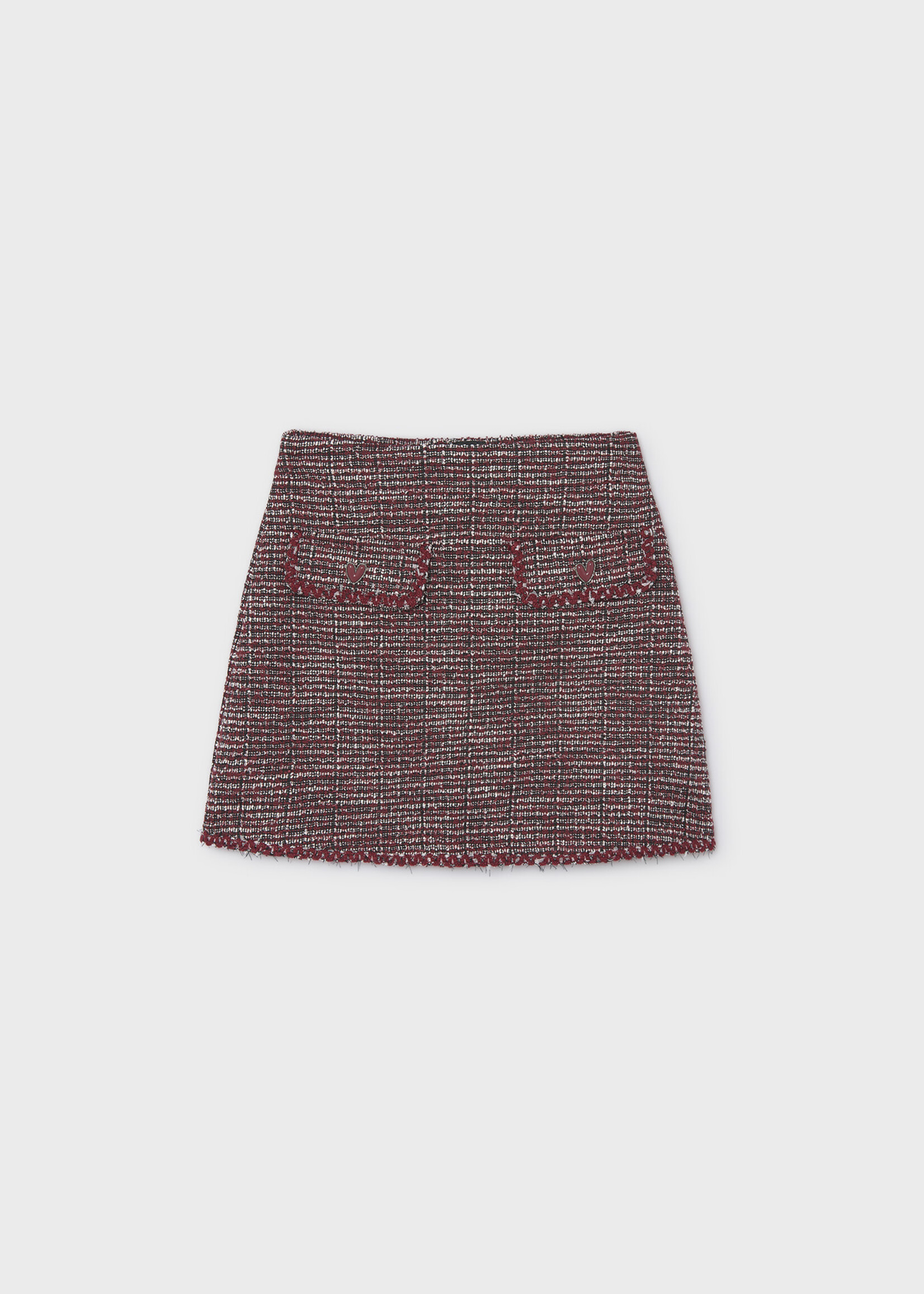 Mayoral Mayoral Tweed-knit skort Maroon - 26 07935