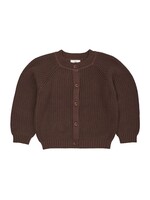 Copenhagen Colors Copenhagen Colors Knitted Classic Rib Cardigan Dk. Brown 251-000-311