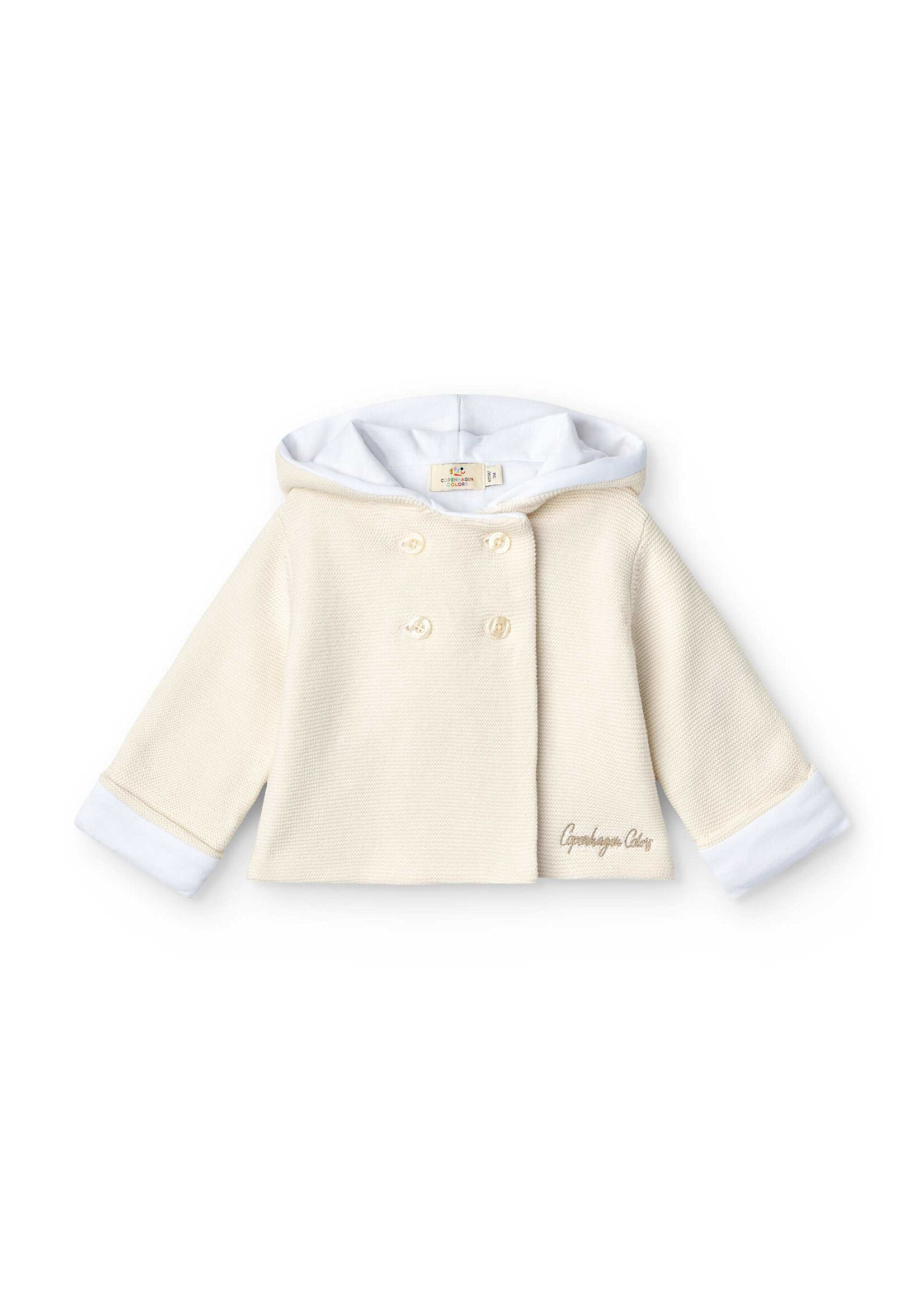 Copenhagen Colors Copenhagen Colors Padded Cotton Baby Jacket with Hood Cream w. Beige 261-021-600