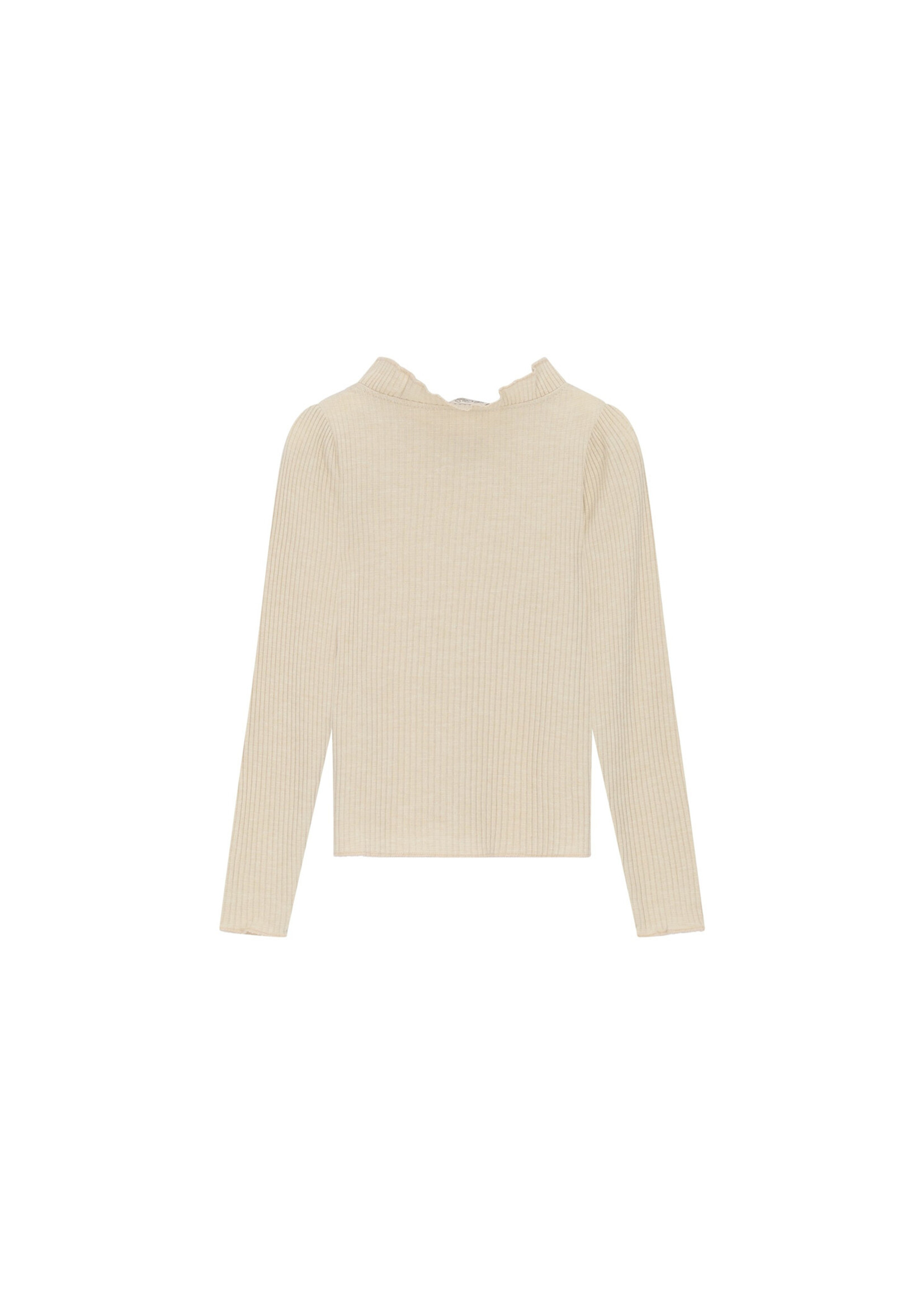 Le Chic Le Chic NOVA glitter longsleeve top C608-5460 Beige Melee