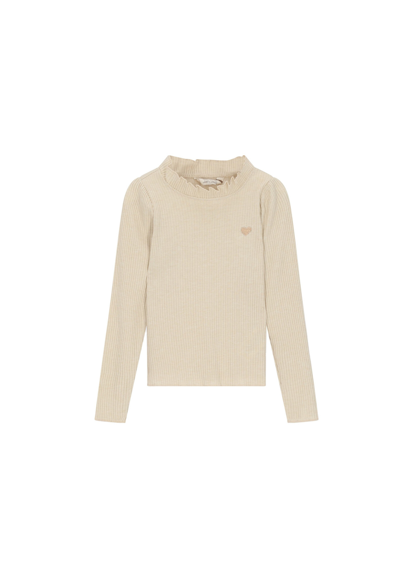 Le Chic Le Chic NOVA glitter longsleeve top C608-5460 Beige Melee