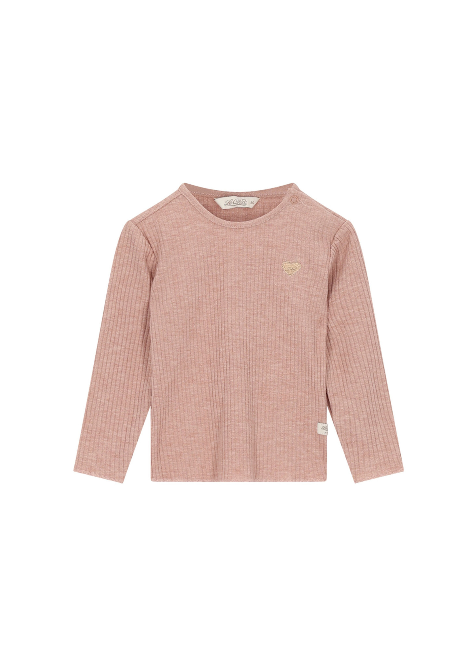 Le Chic Le Chic NOVAY glitter longsleeve top C608-7460 Victorian Pink