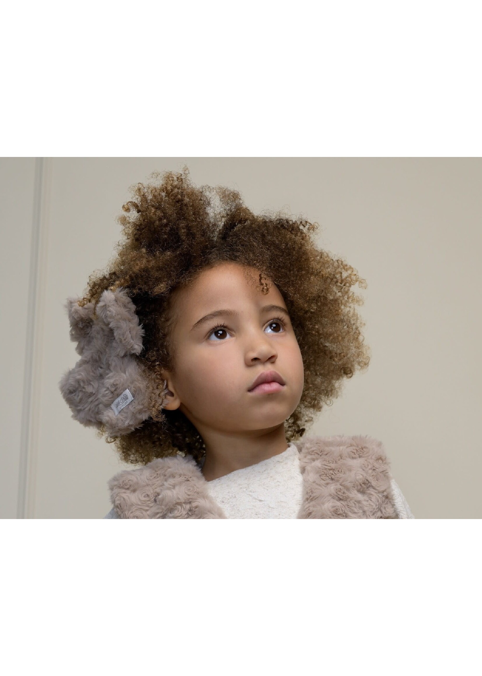 Le Chic Le Chic RAISA furry bow hairclip C608-5905 Dune