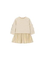 Le Chic Le Chic SABY bows & bows combi dress C608-7810 Beige Melee-2