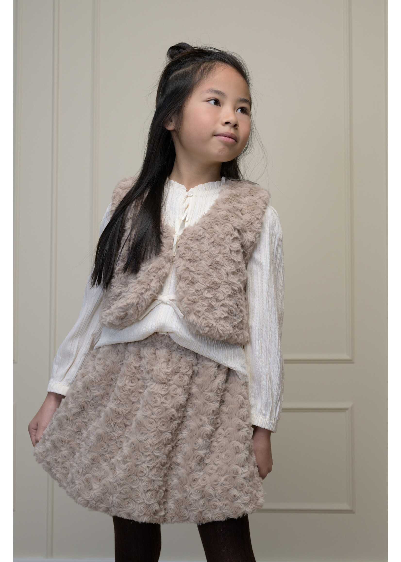 Le Chic Le Chic TELOSA furry skirt C608-5745 Dune