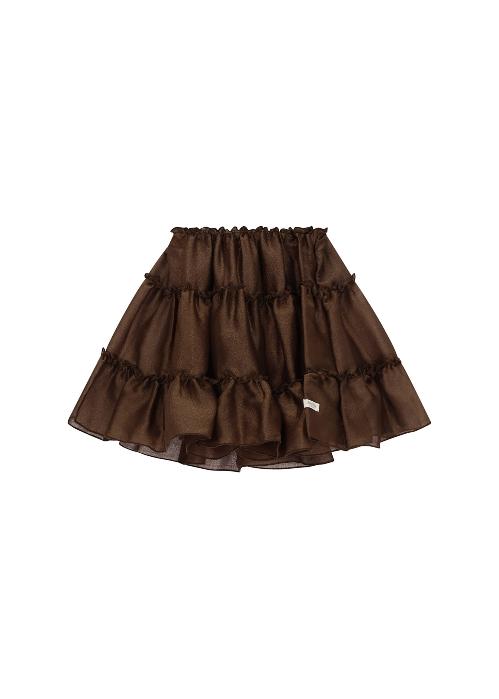 Le Chic Le Chic TREA shimmering tule skirt C608-5750 Chocolate Chip