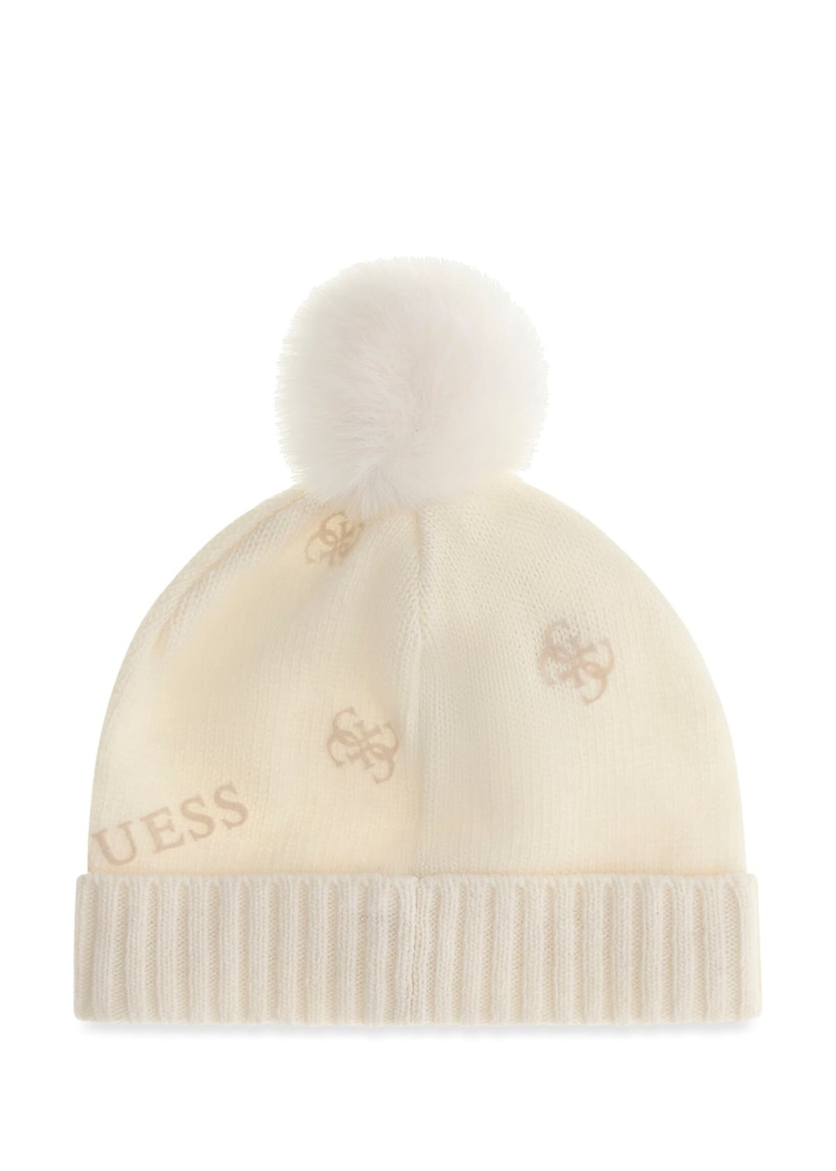 Guess Guess AOP FLOCK BEANIE HAT LOGO 4G FLOC AOP BEI - A6BZ02_Z1477