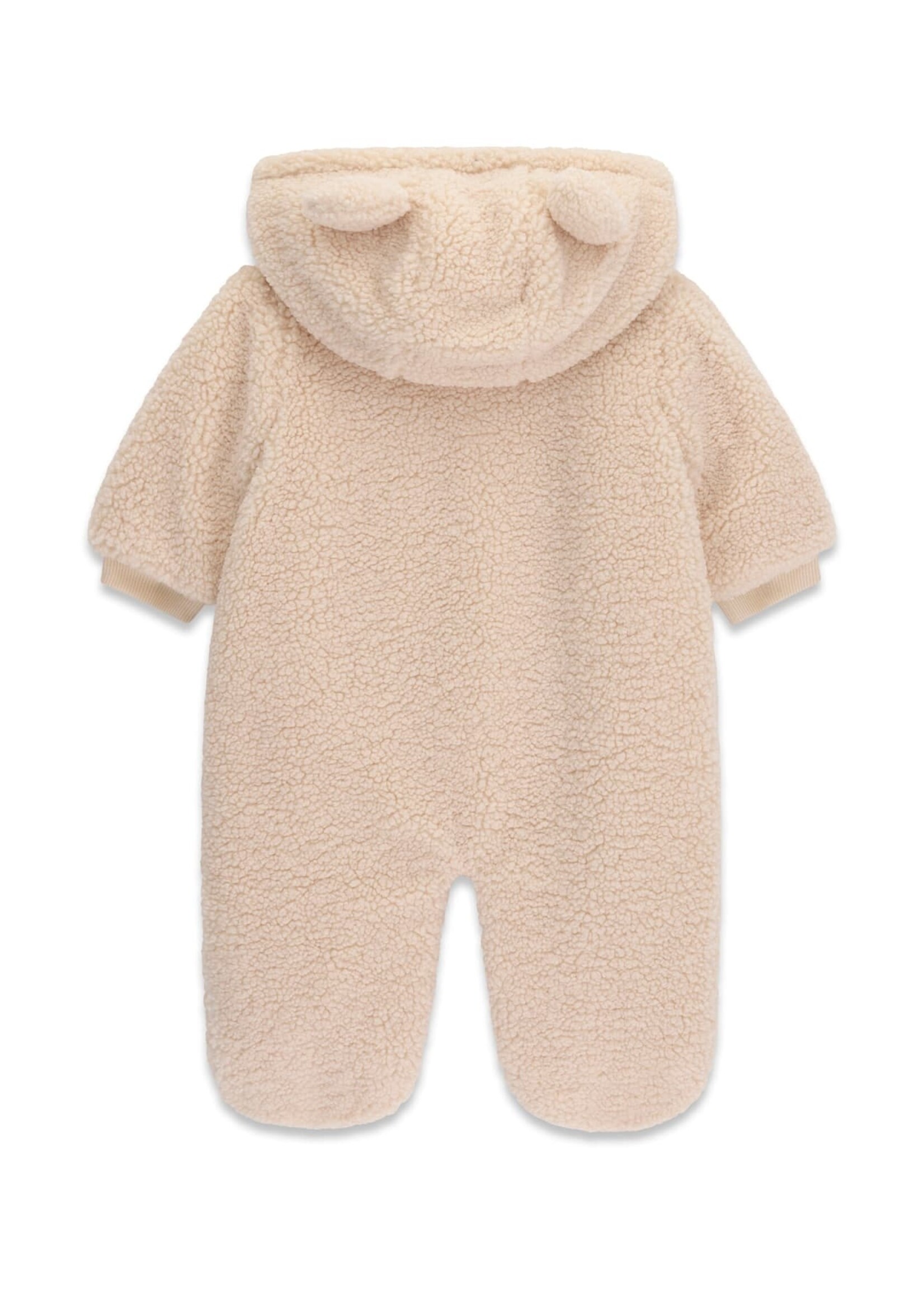 Guess Guess FAUX FUR HOODED OVERALL W/ZIP SHEEP WOOL - H6BG08_W4080