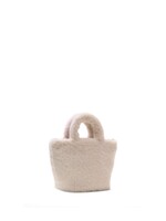 Guess Guess FAUX FUR TOTE BAG CREAM WHITE - J6BZ17_W3990