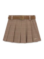 Guess Guess GLEN PLAID PLEATED MINI SKIRT TARTAN BEIGE - J6BD10_W3930