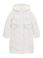 Guess Guess HOODED LS LONG PUFFER CREAM WHITE - J6BL04_W3996