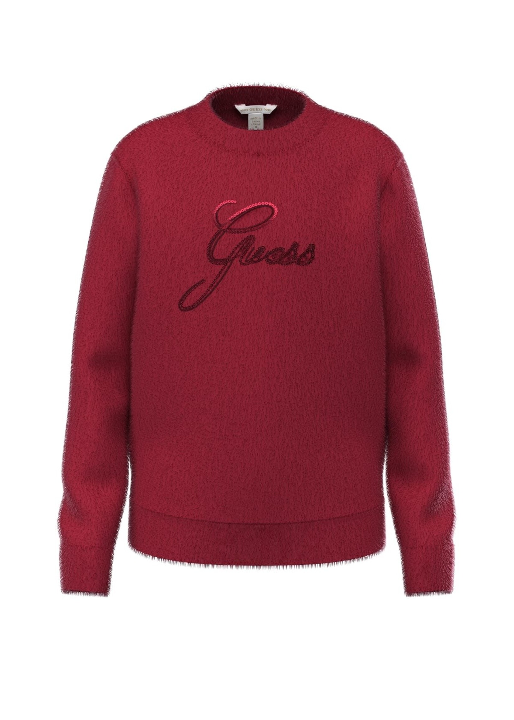 Guess Guess LS SWEATER BEET JUICE RED - J6BR03_Z1335