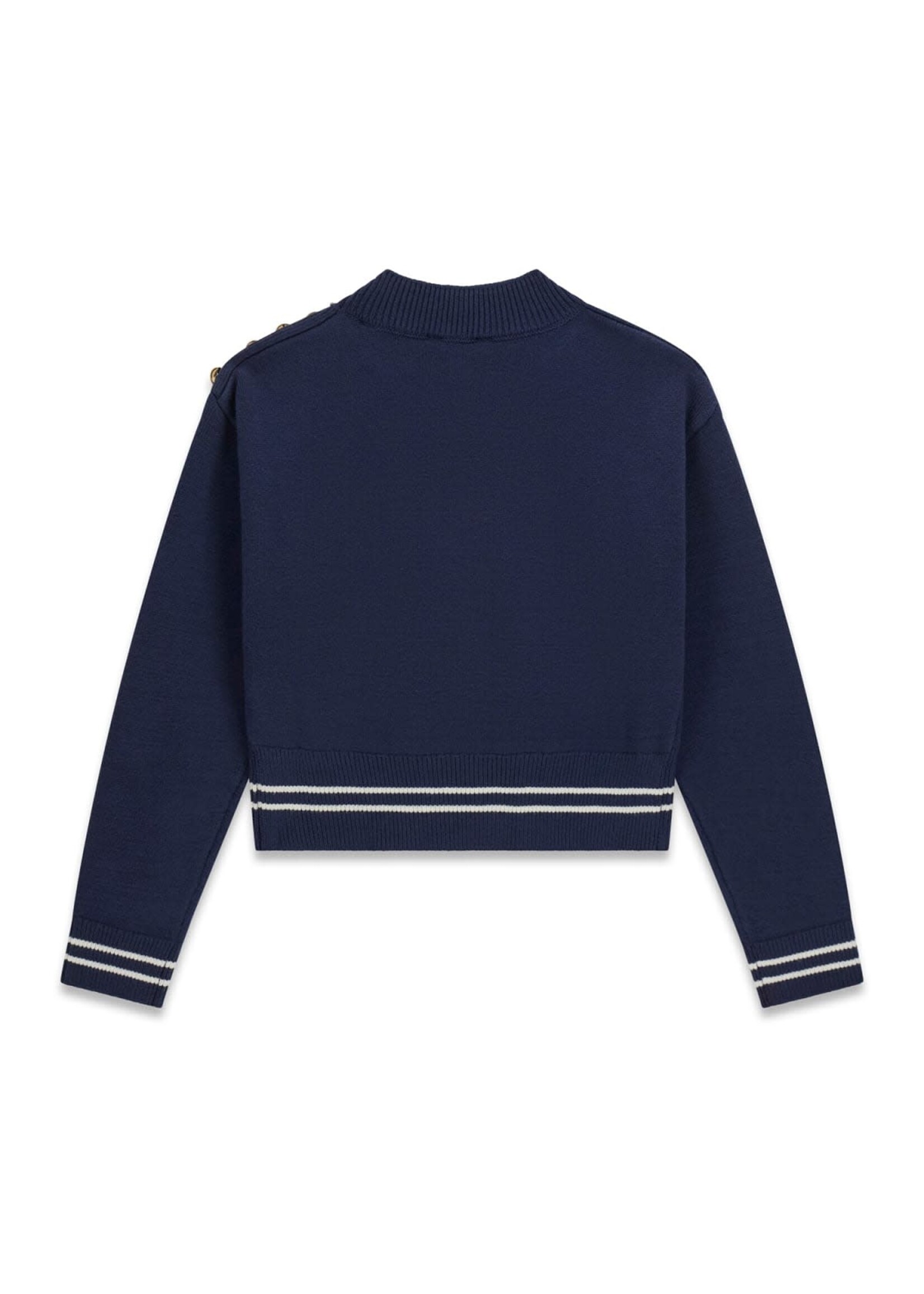 Guess Guess LS SWEATER BLACKENED BLUE - J6BR16_Z1350