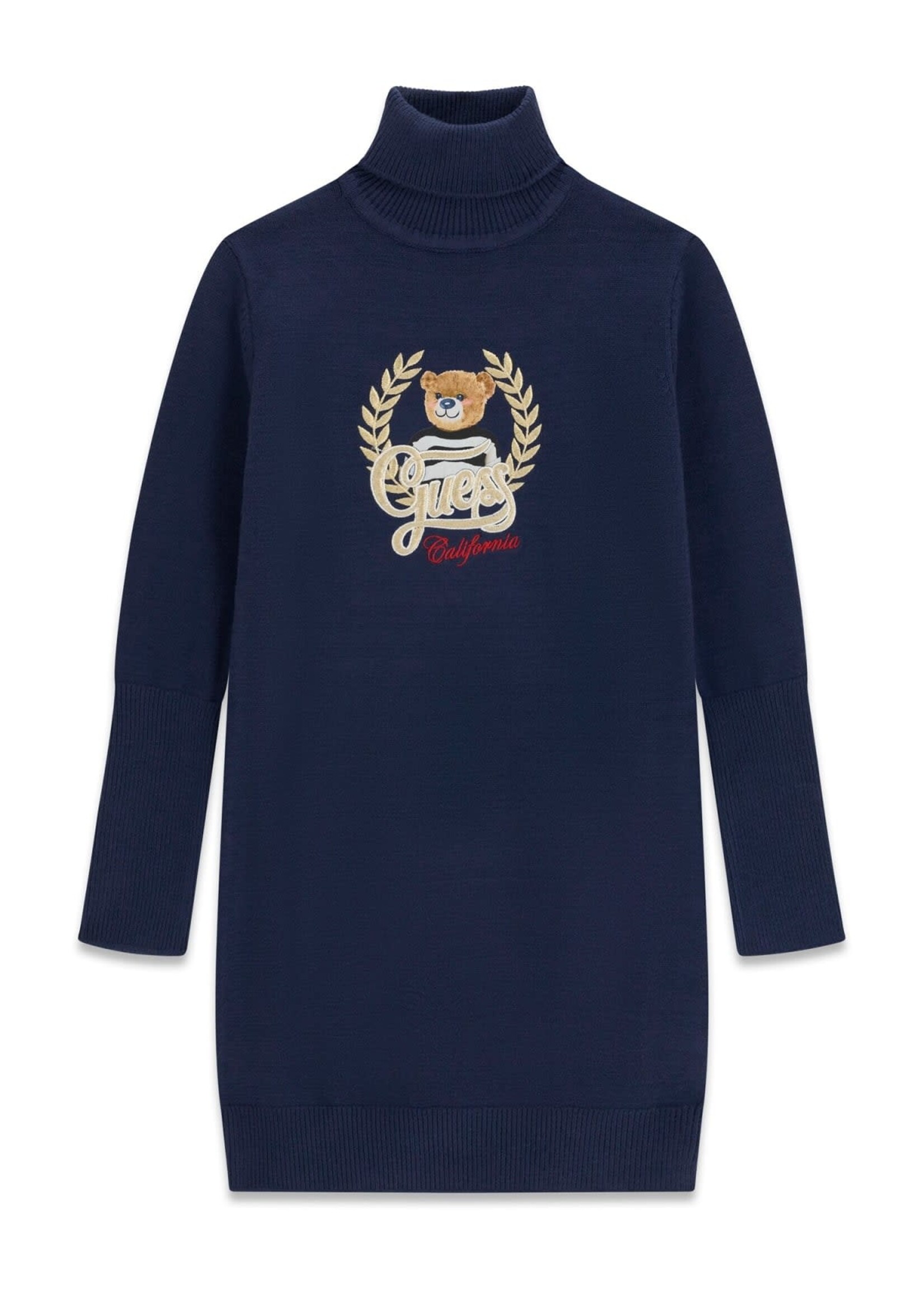 Guess Guess LS SWEATER DRESS BLACKENED BLUE - J6BK14_Z1299
