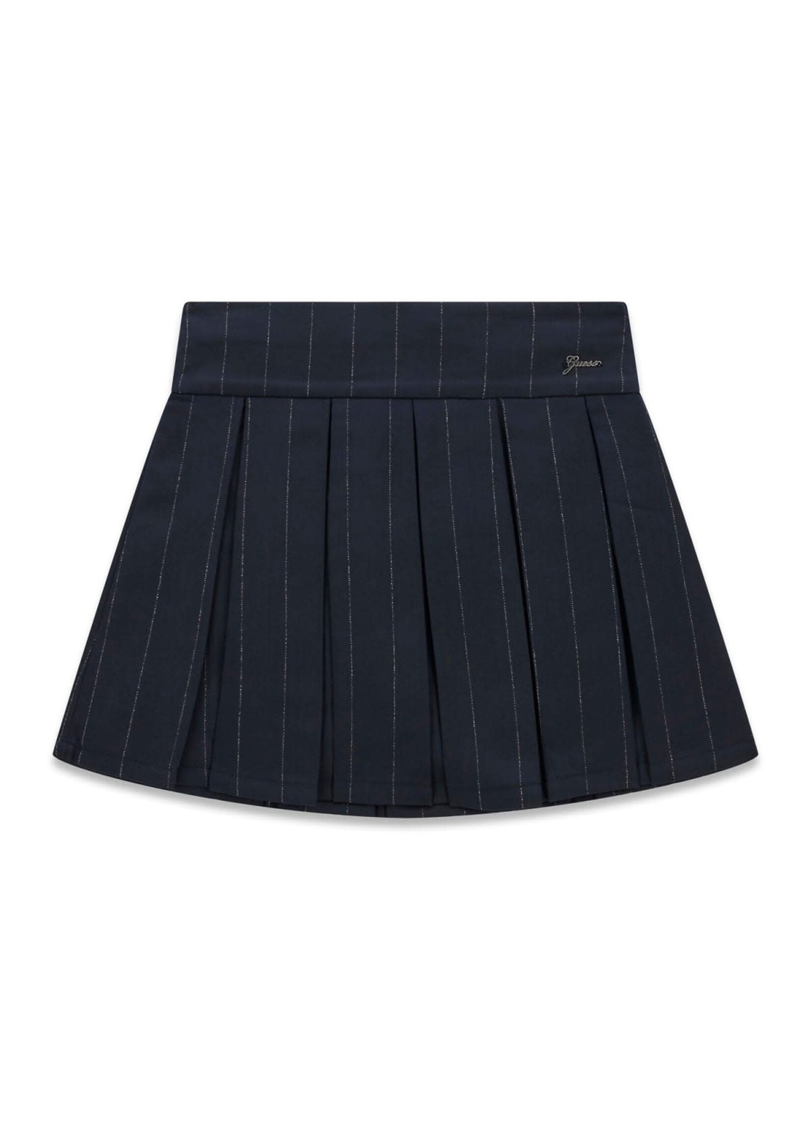 Guess Guess PLEATED PINSTRIPE MINI SKIRT PINSTRIPE LUREX - J6BD05_W3923