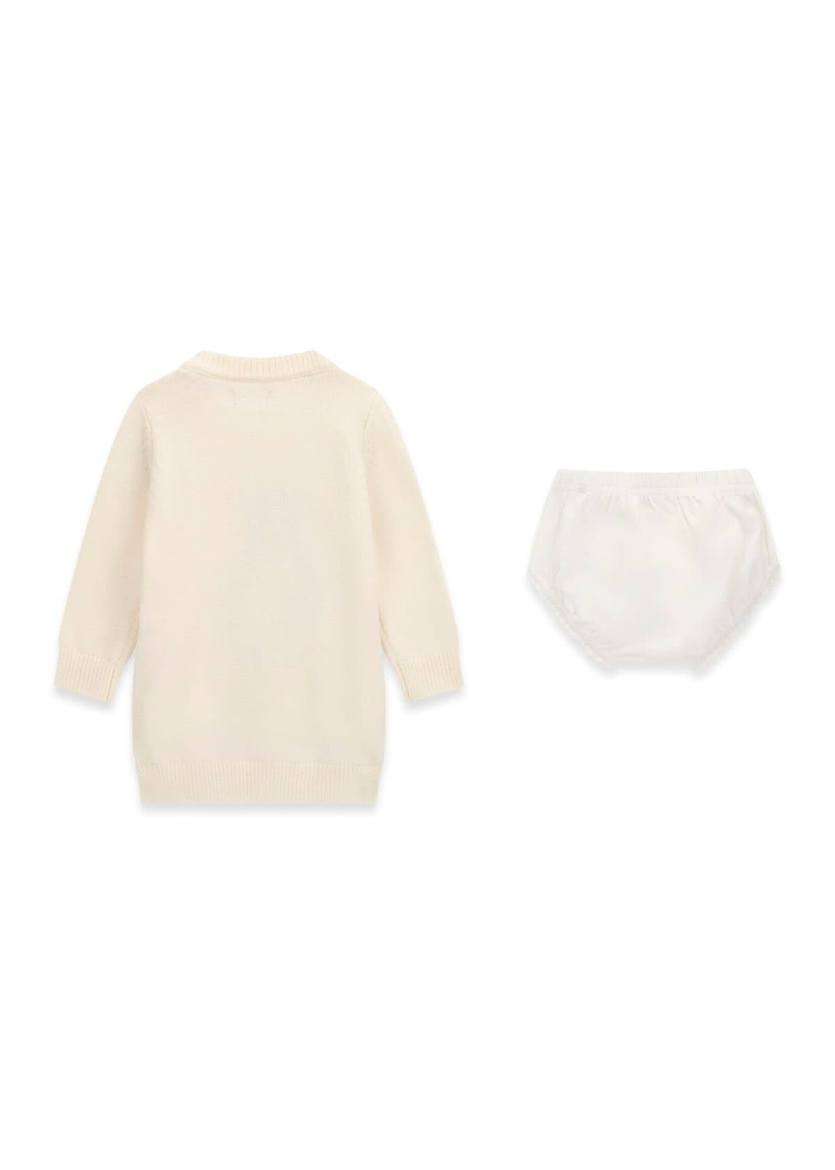 Guess Guess LS SWEATER DRESS + PANTY CREAM WHITE - A6BK06_Z1316