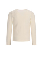 NoNo NoNo Kyas Melange Cable Jersey Tshirt N608-5402 Pearled Ivory