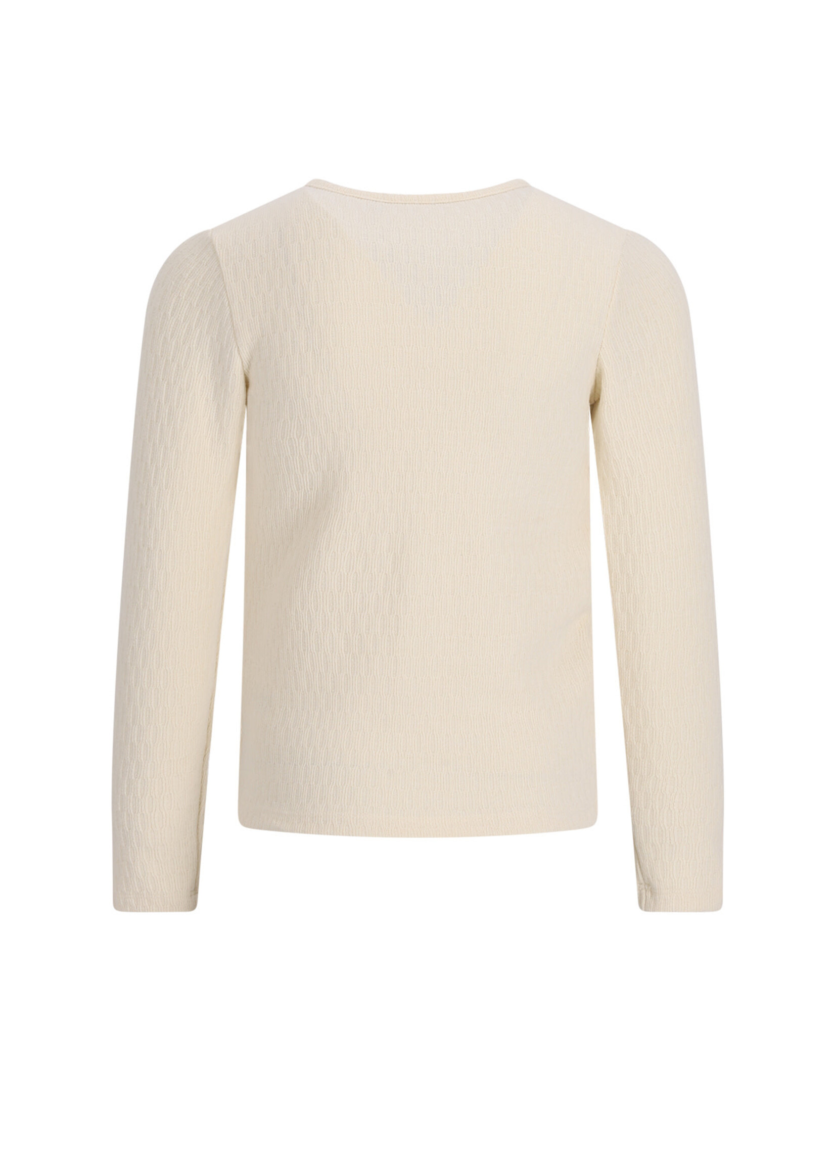 NoNo NoNo Kyas Melange Cable Jersey Tshirt N608-5402 Pearled Ivory