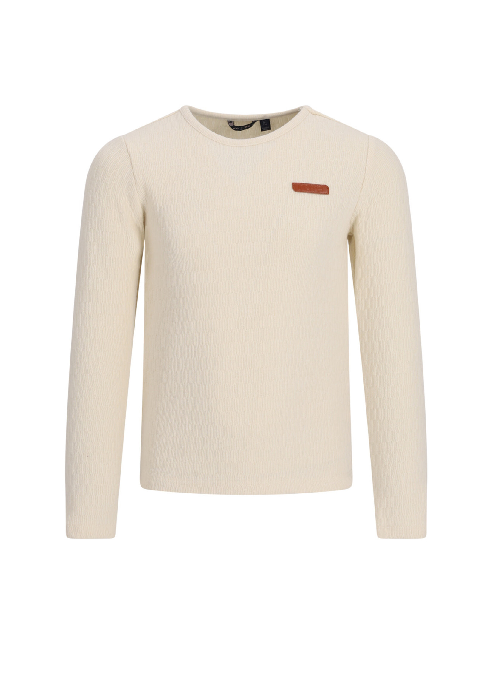 NoNo NoNo Kyas Melange Cable Jersey Tshirt N608-5402 Pearled Ivory