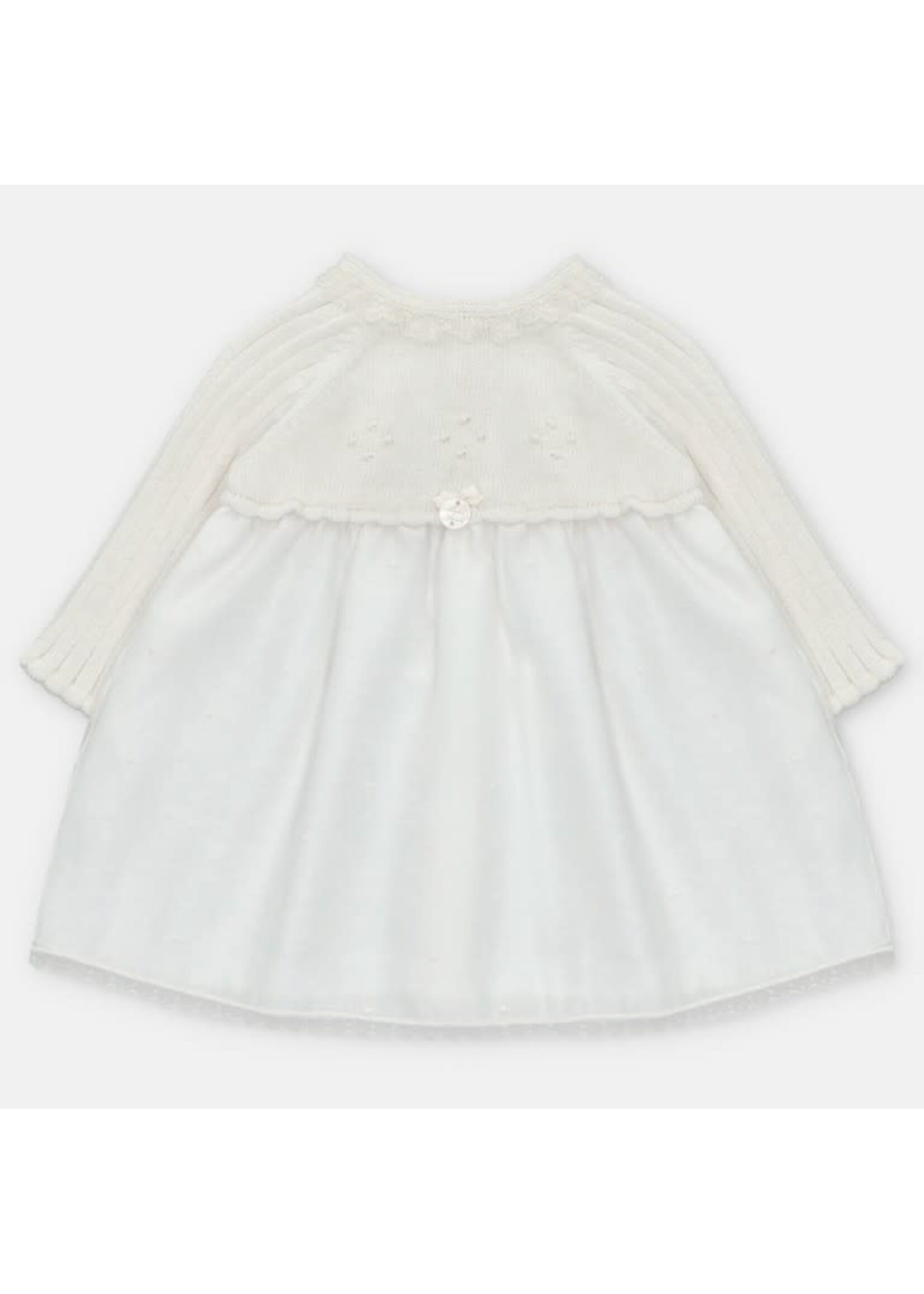 Martin Aranda Martin Aranda DRESS KNIT & WOVEN GIRL AMIEVA Blanco roto - 047-30320