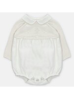 Martin Aranda Martin Aranda SHORT ROMPER KNIT & WOVEN BOY AMIEVA Blanco roto - 001-30320