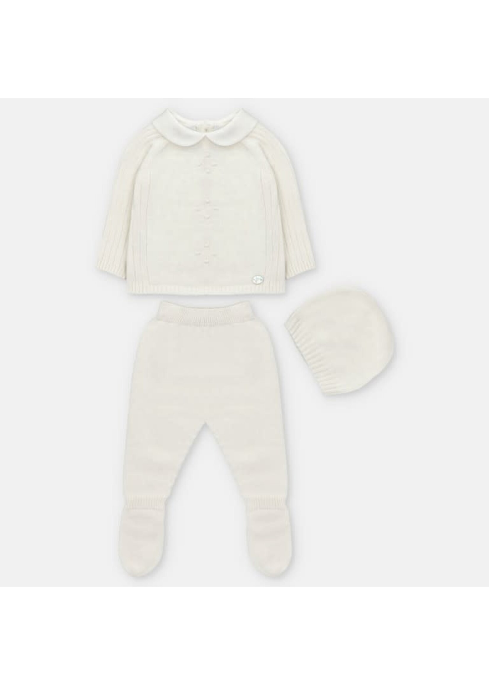 Martin Aranda Martin Aranda SET SWEATER, LEGGINGS & HAT KNIT UNISEX AMIEVA Blanco roto - 004-10320