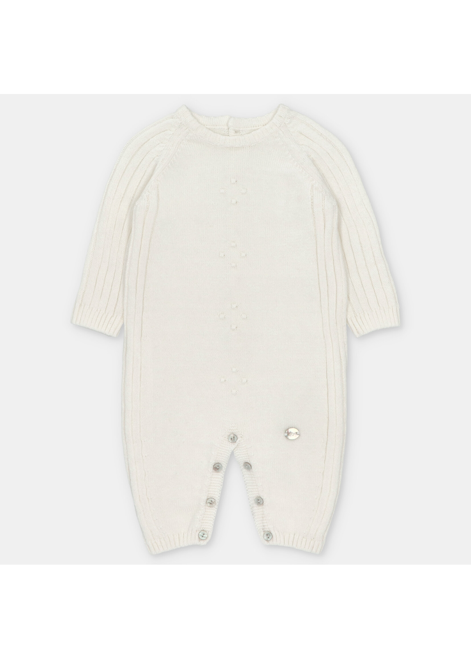 Martin Aranda Martin Aranda LONG ROMPER FOOTLESS KNIT UNISEX AMIEVA Blanco roto - 003-10320