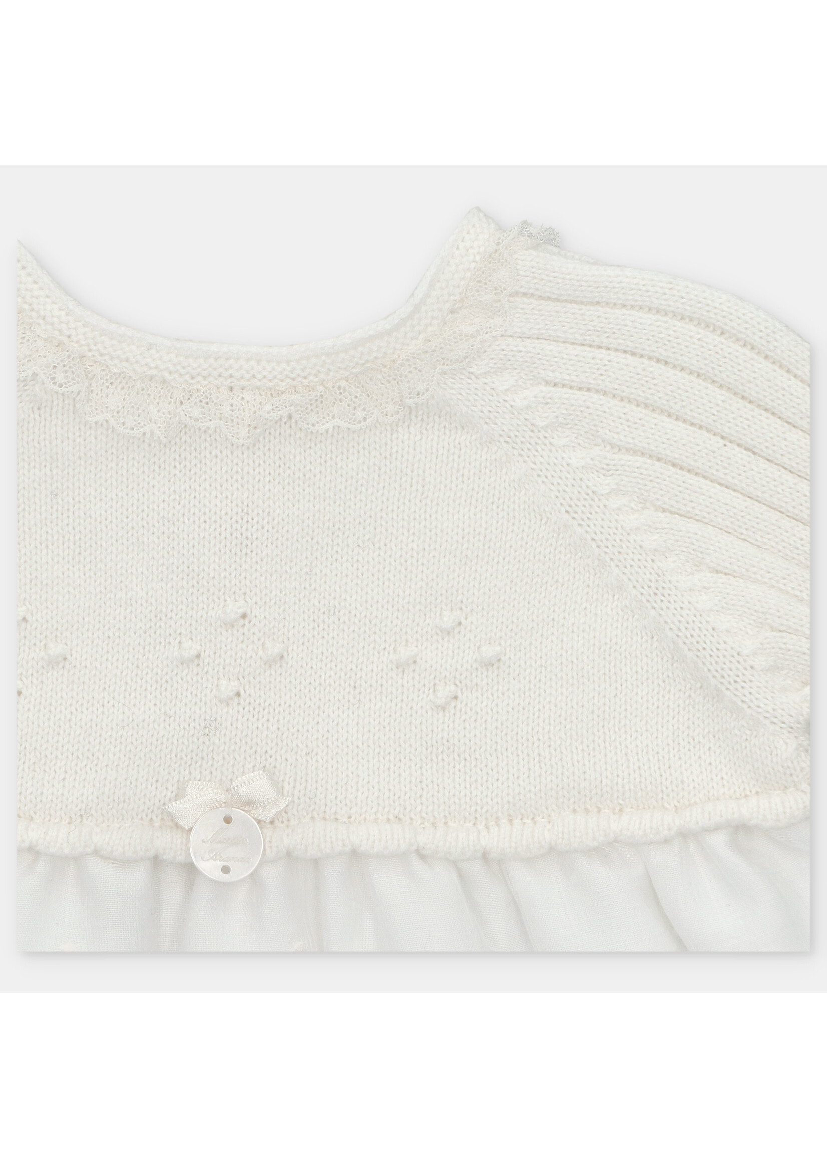 Martin Aranda Martin Aranda DRESS KNIT & WOVEN GIRL AMIEVA Blanco roto - 047-30320