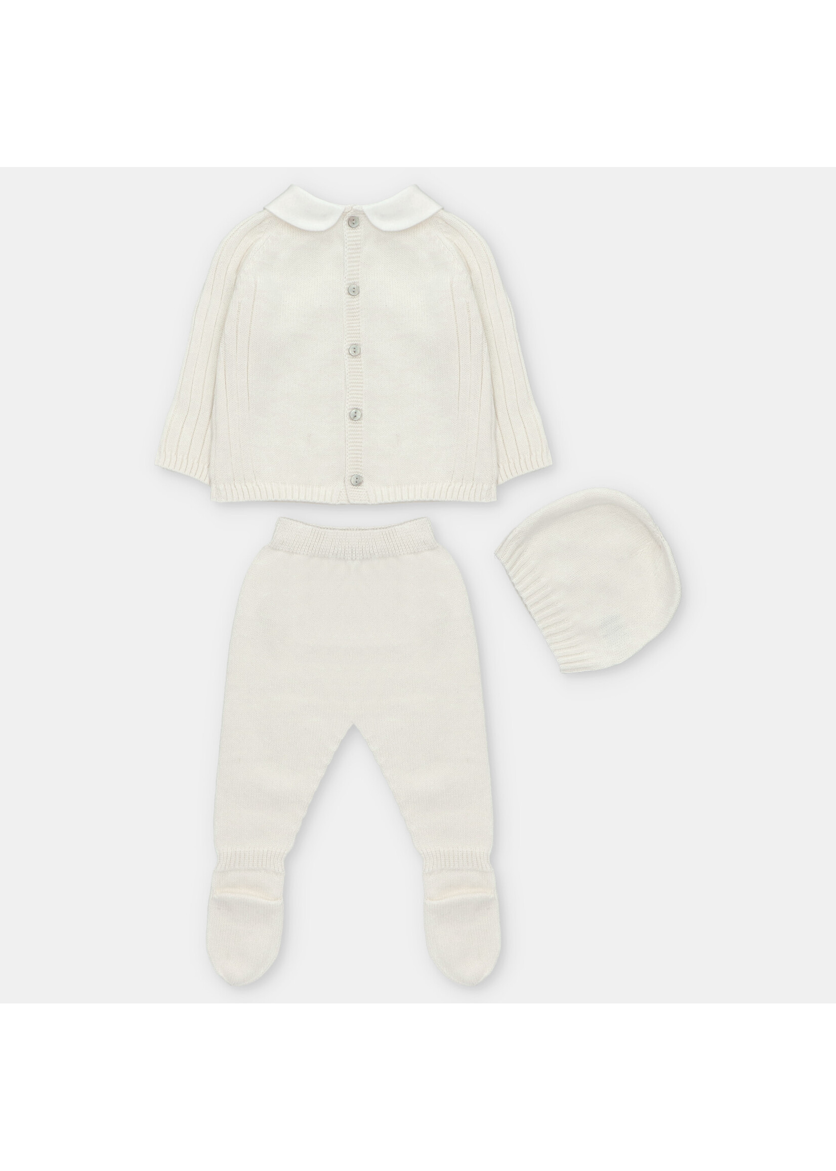 Martin Aranda Martin Aranda SET SWEATER, LEGGINGS & HAT KNIT UNISEX AMIEVA Blanco roto - 004-10320