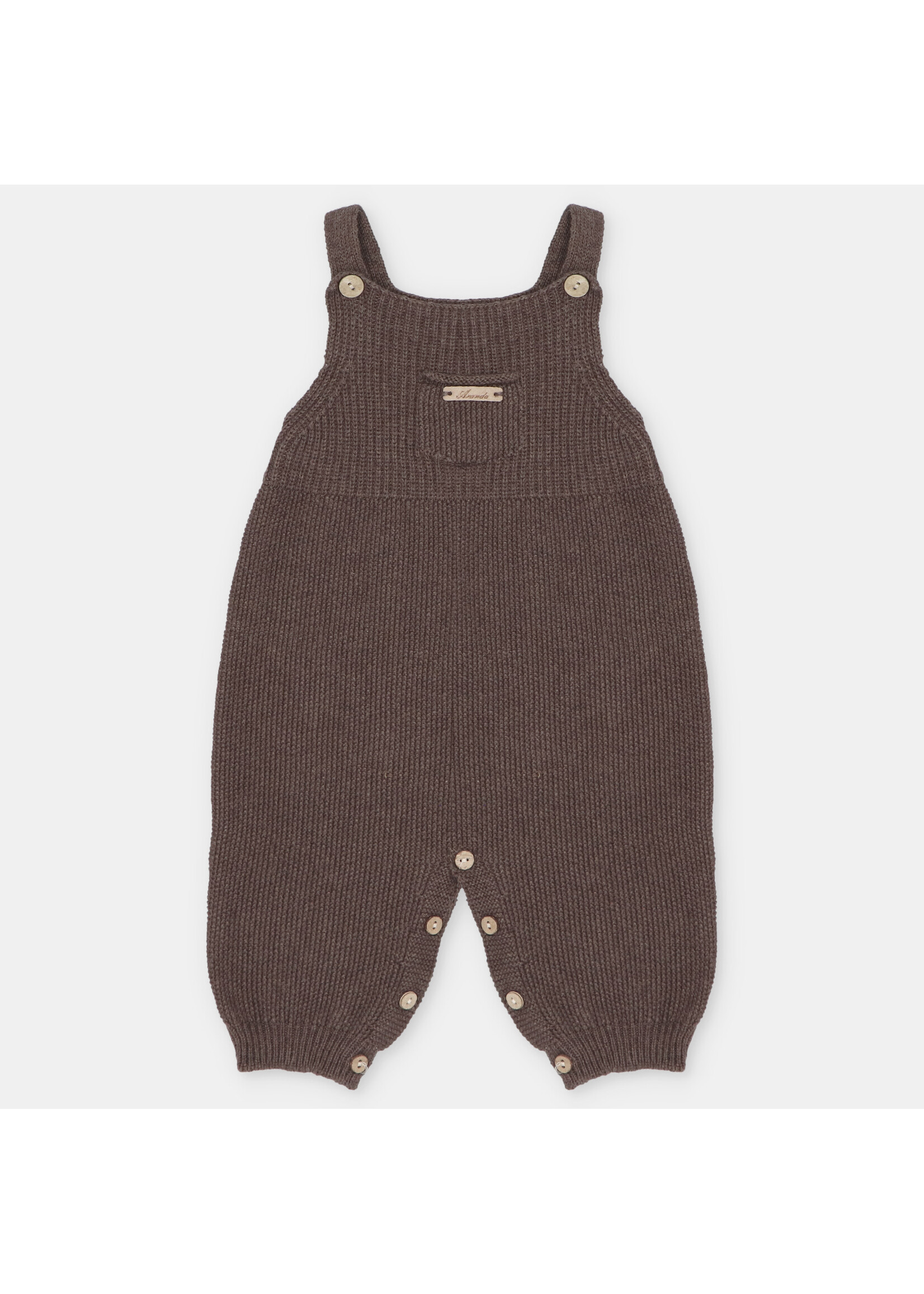 Martin Aranda Martin Aranda OVERALL KNIT UNISEX SIERO Marrón chocolate - 016-10329