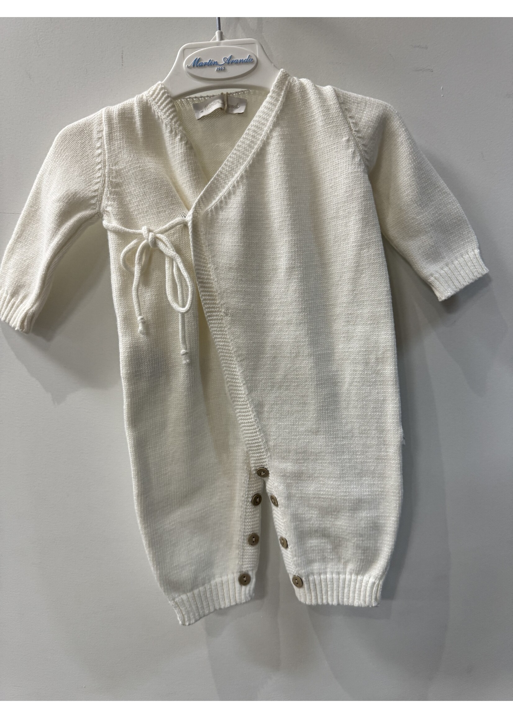 Martin Aranda Martin Aranda LONG ROMPER FOOTLESS KNIT UNISEX SIERO Blanco roto - 003-10329
