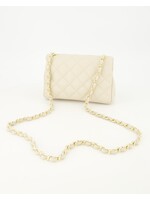 Tasje  Teatro LEER beige 20 cm x 5.5 cm x 13 cm