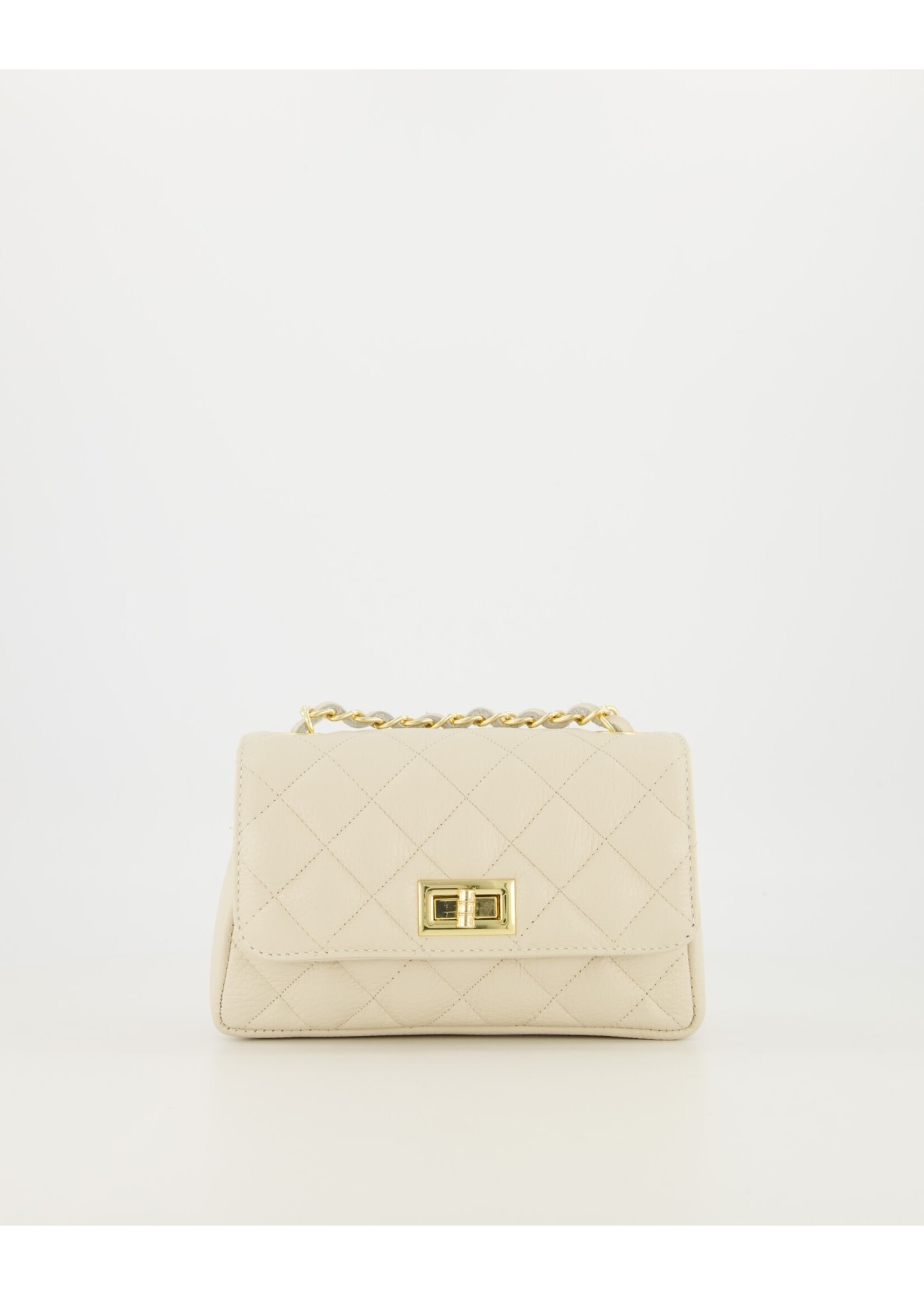Tasje  Teatro LEER beige 20 cm x 5.5 cm x 13 cm