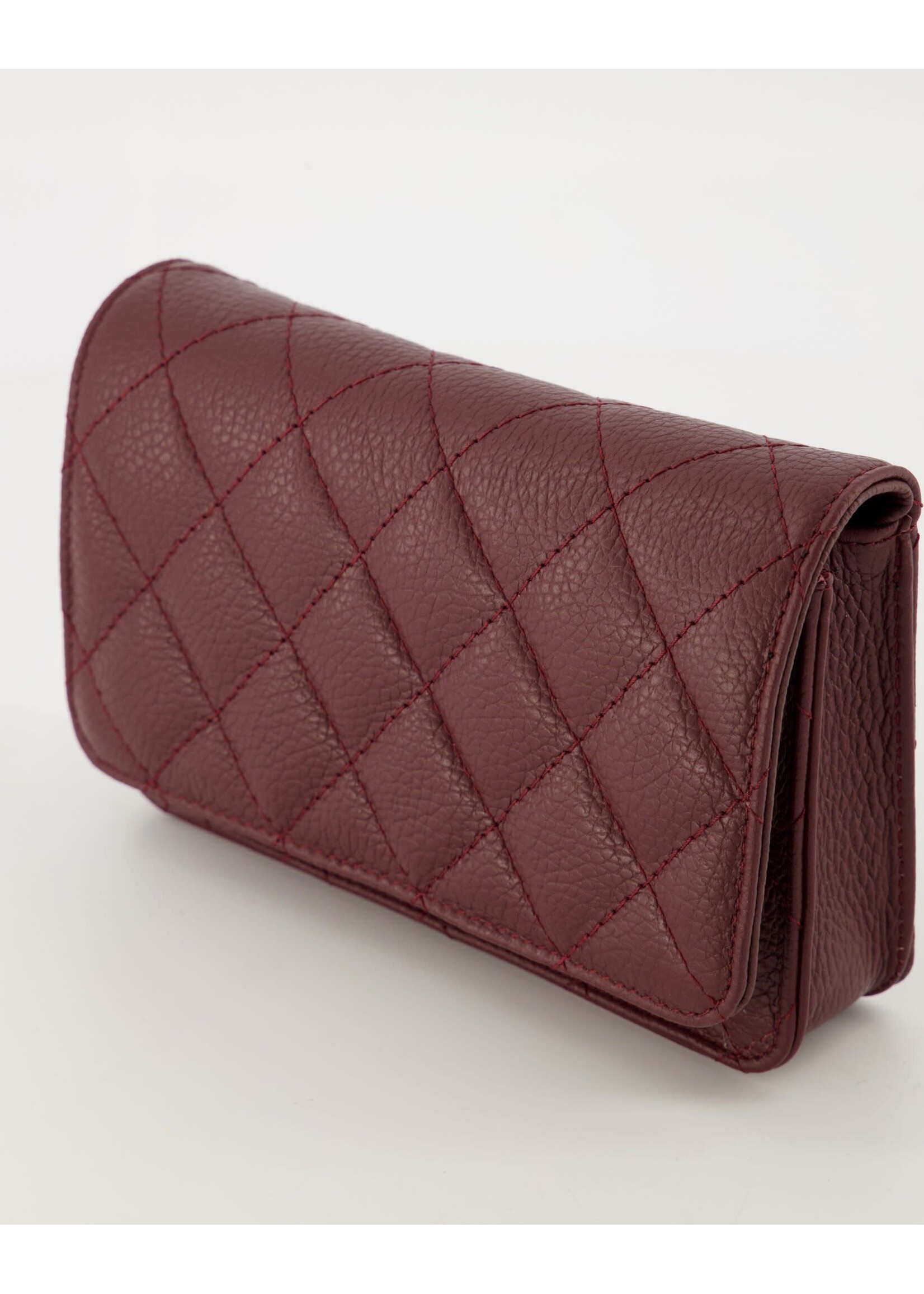 Tasje  Teatro bordeau leer L19 x W6 x H13 cm