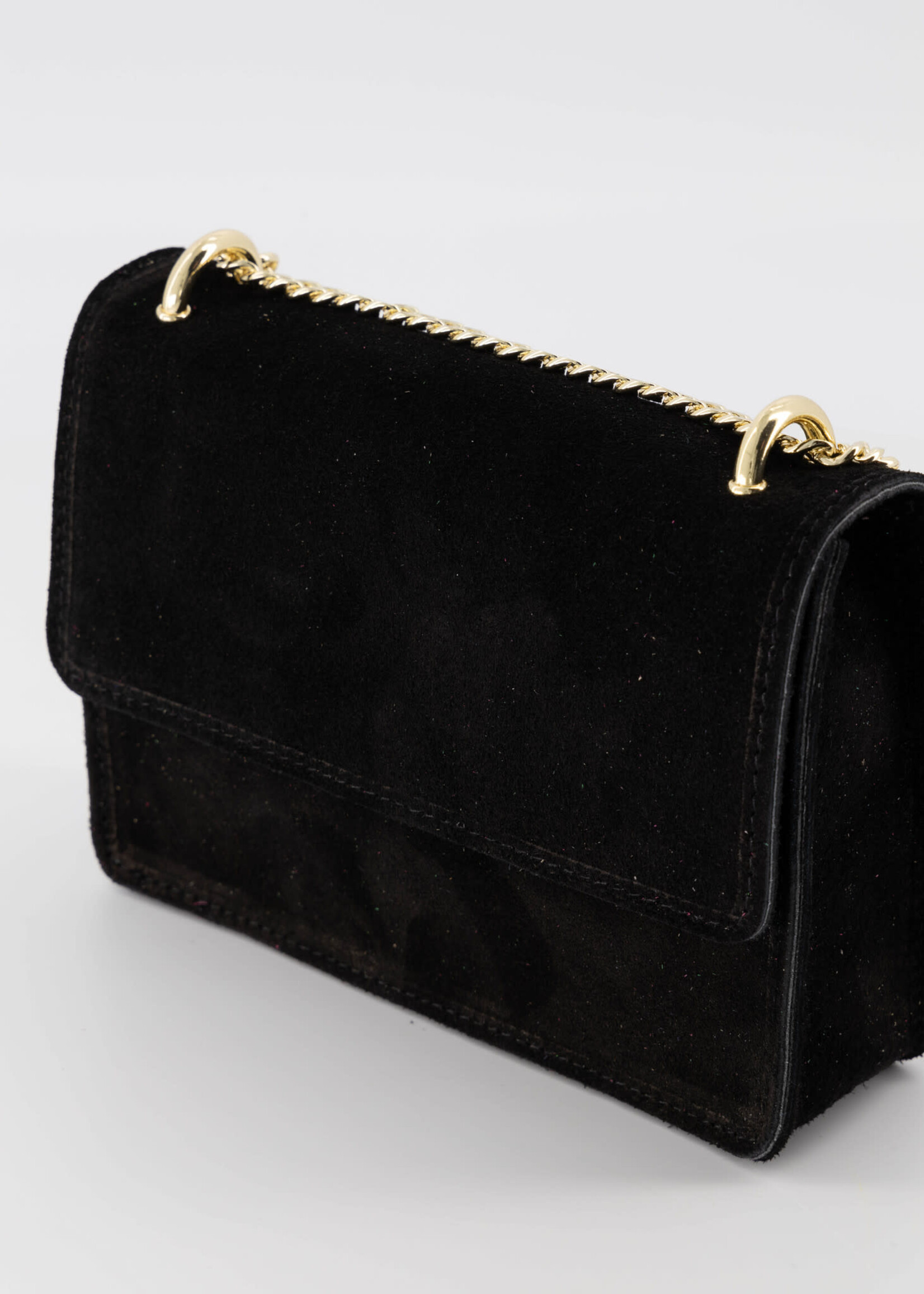 Tasje  Teatro suede zwart