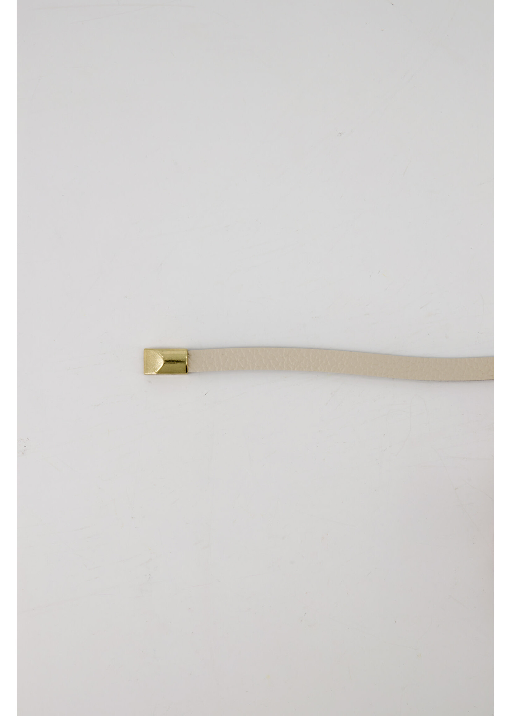 Teatro leren  wikkelriem beige