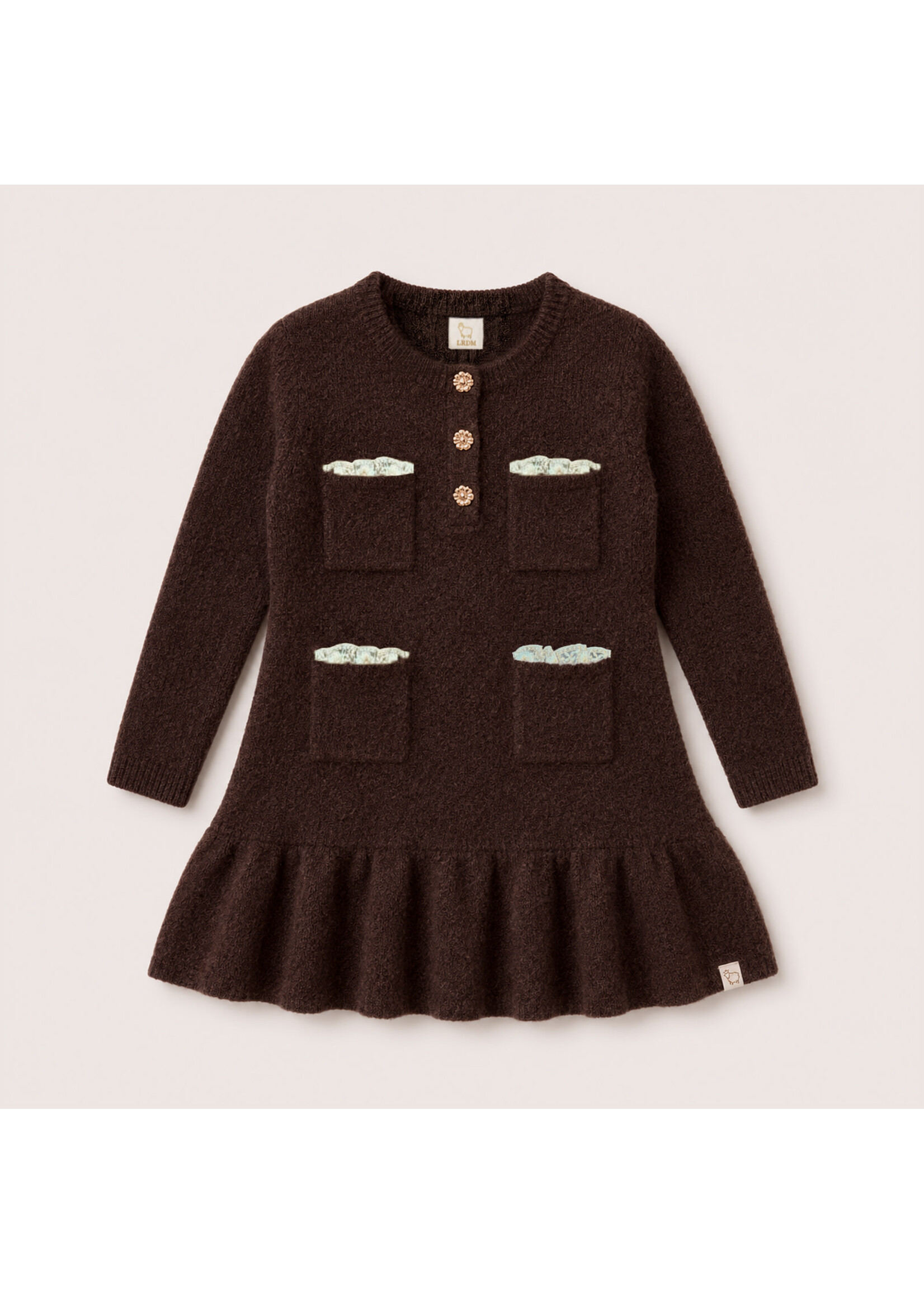 LRDM  Charlie Knit Dress Brown