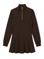 Nik&Nik Nik&Nik Jane Sweat Dress Dark Chocolate G 5-335 2605