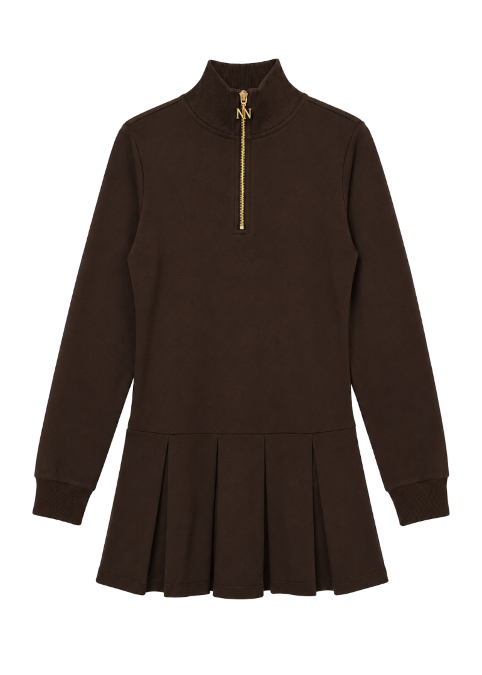 Nik&Nik Nik&Nik Jane Sweat Dress Dark Chocolate G 5-335 2605