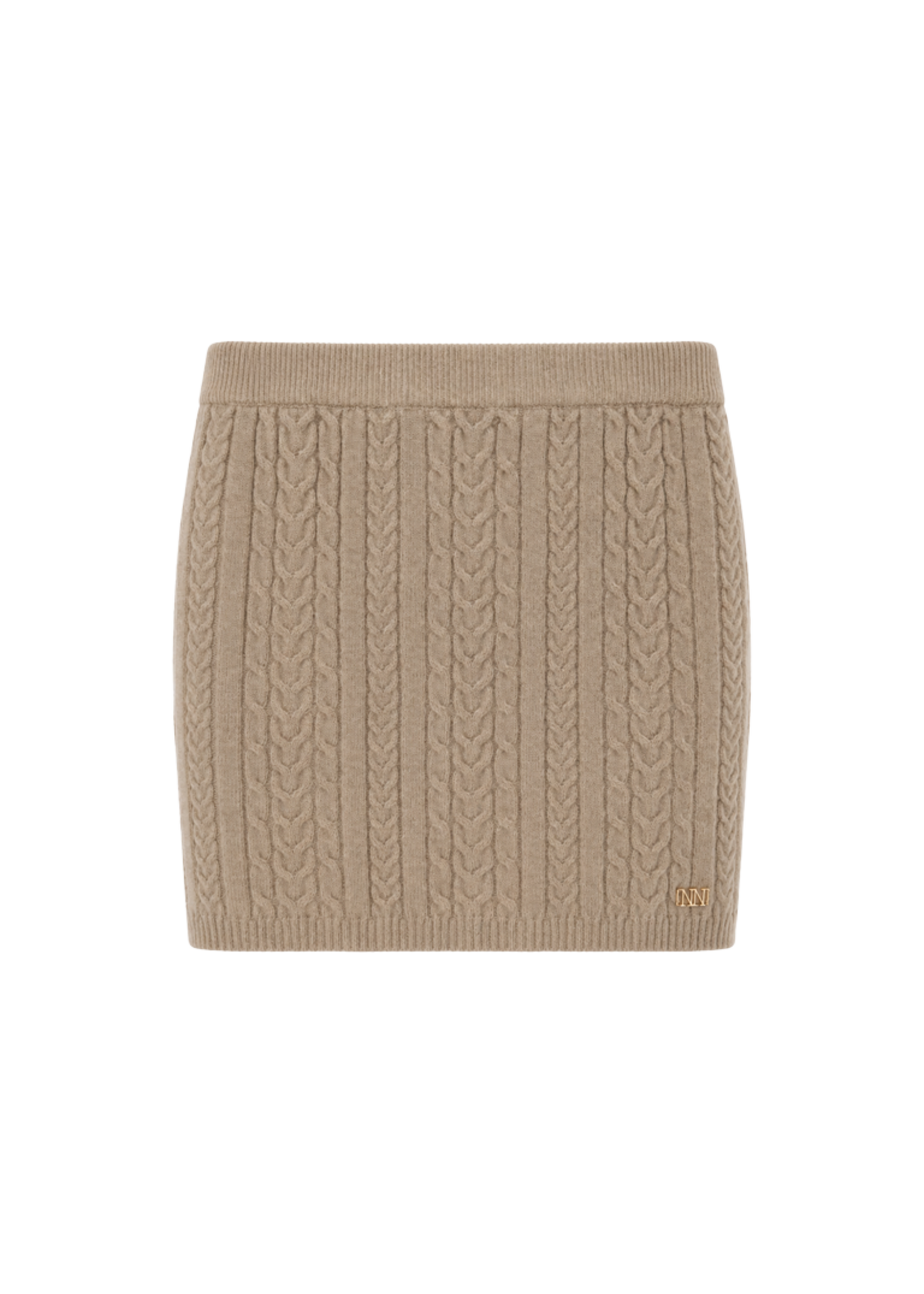 Nik&Nik Nik&Nik Maeve Cable Skirt Sand G 7-387 2605