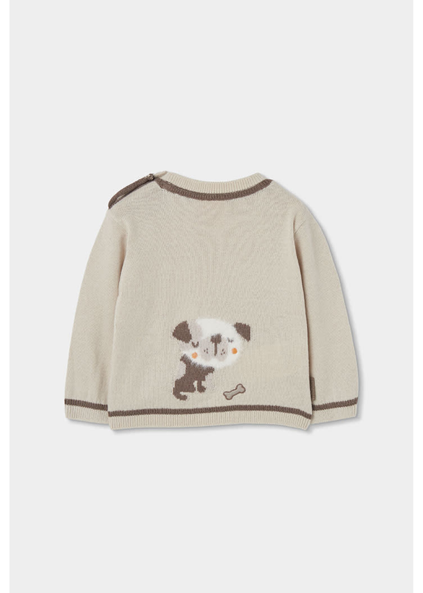 Boboli Boboli Knitwear pullover for baby boy -BCI crème 804192B
