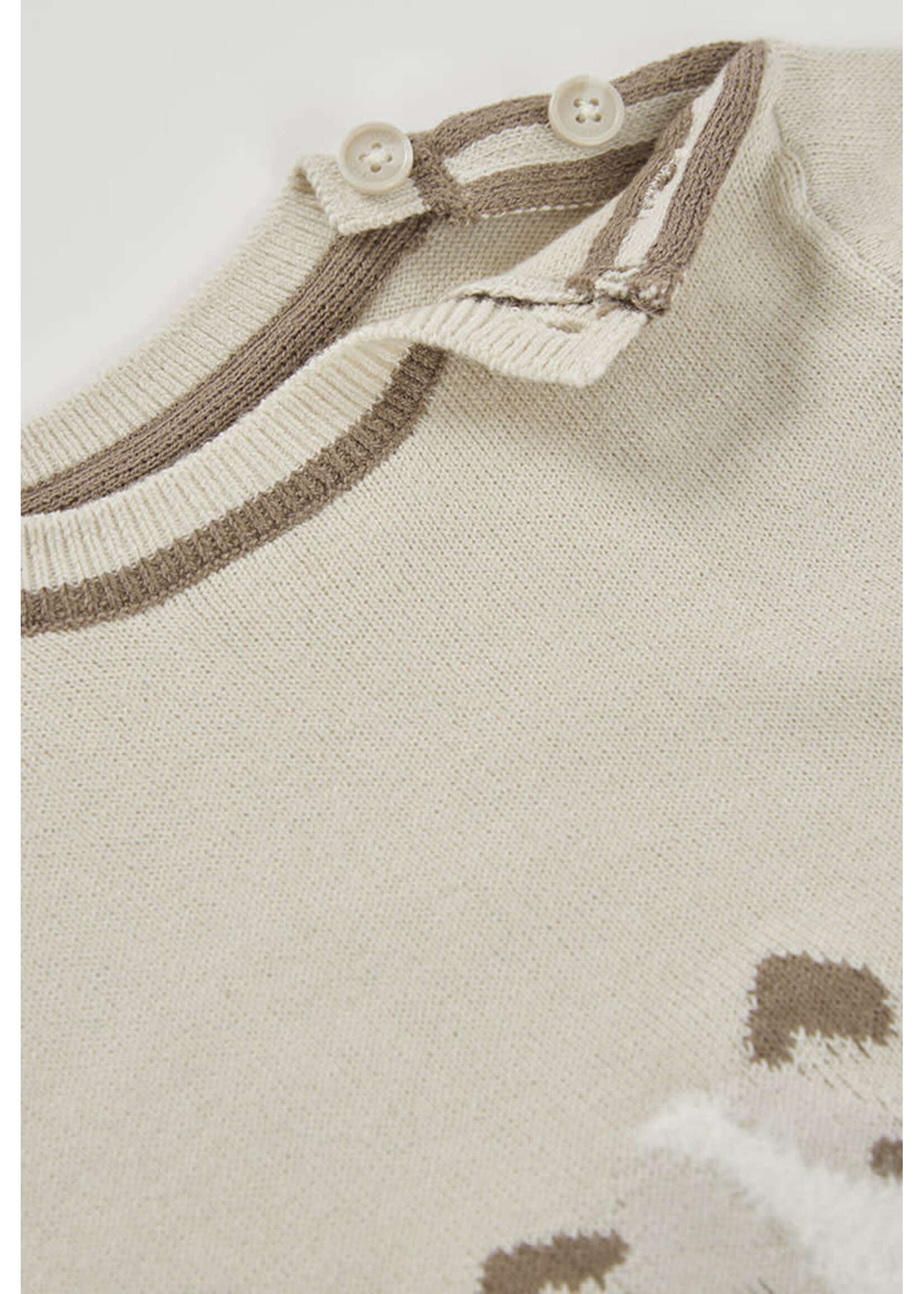 Boboli Boboli Knitwear pullover for baby boy -BCI crème 804192B