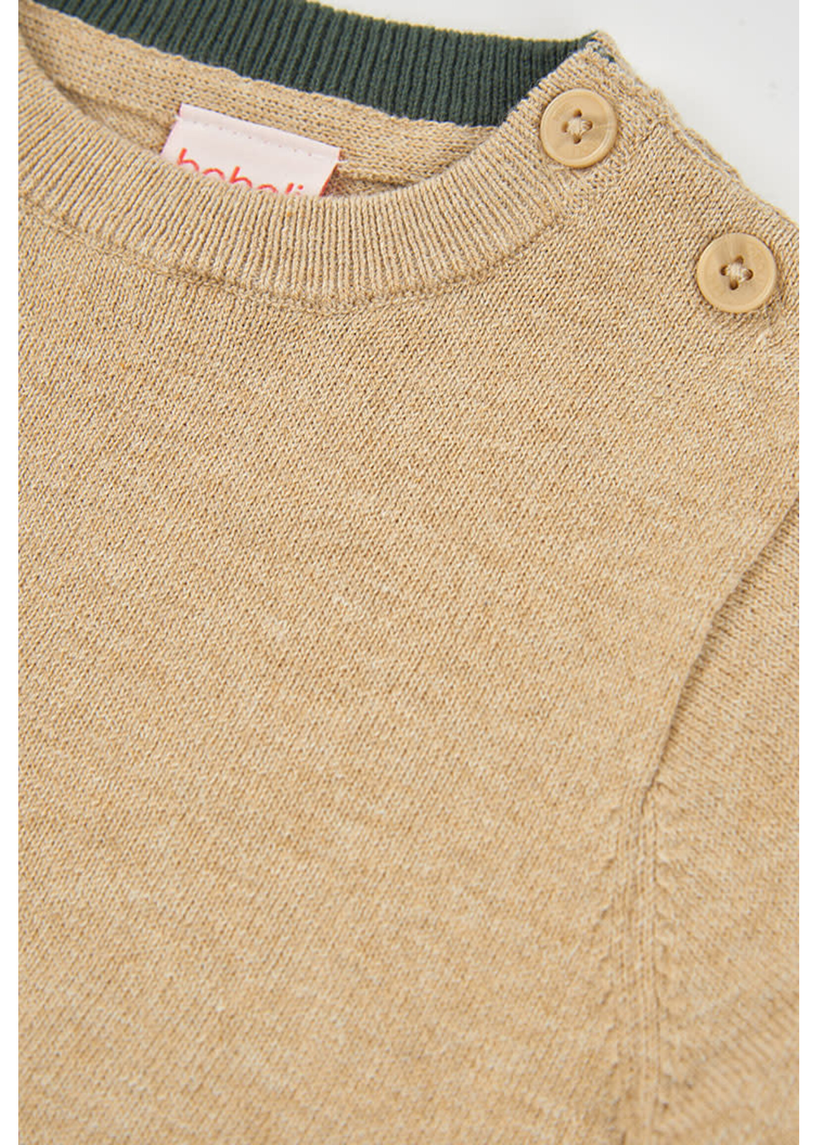 Boboli Boboli Knitwear pullover for boy -BCI beige 824004
