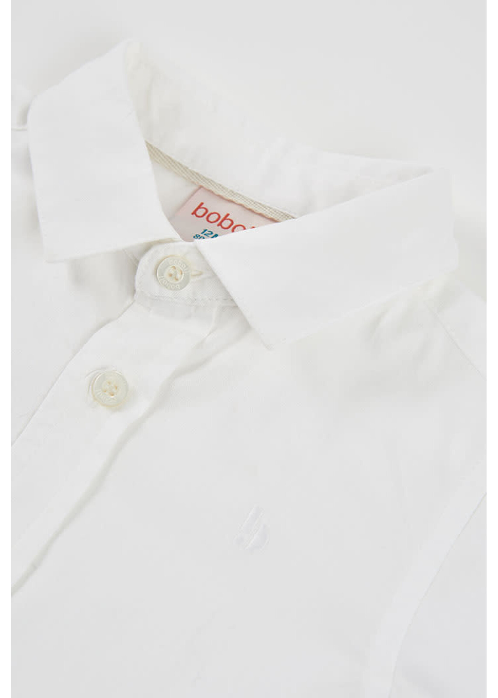 Boboli Boboli Oxford long sleeves shirt for boy -BCI white 864008