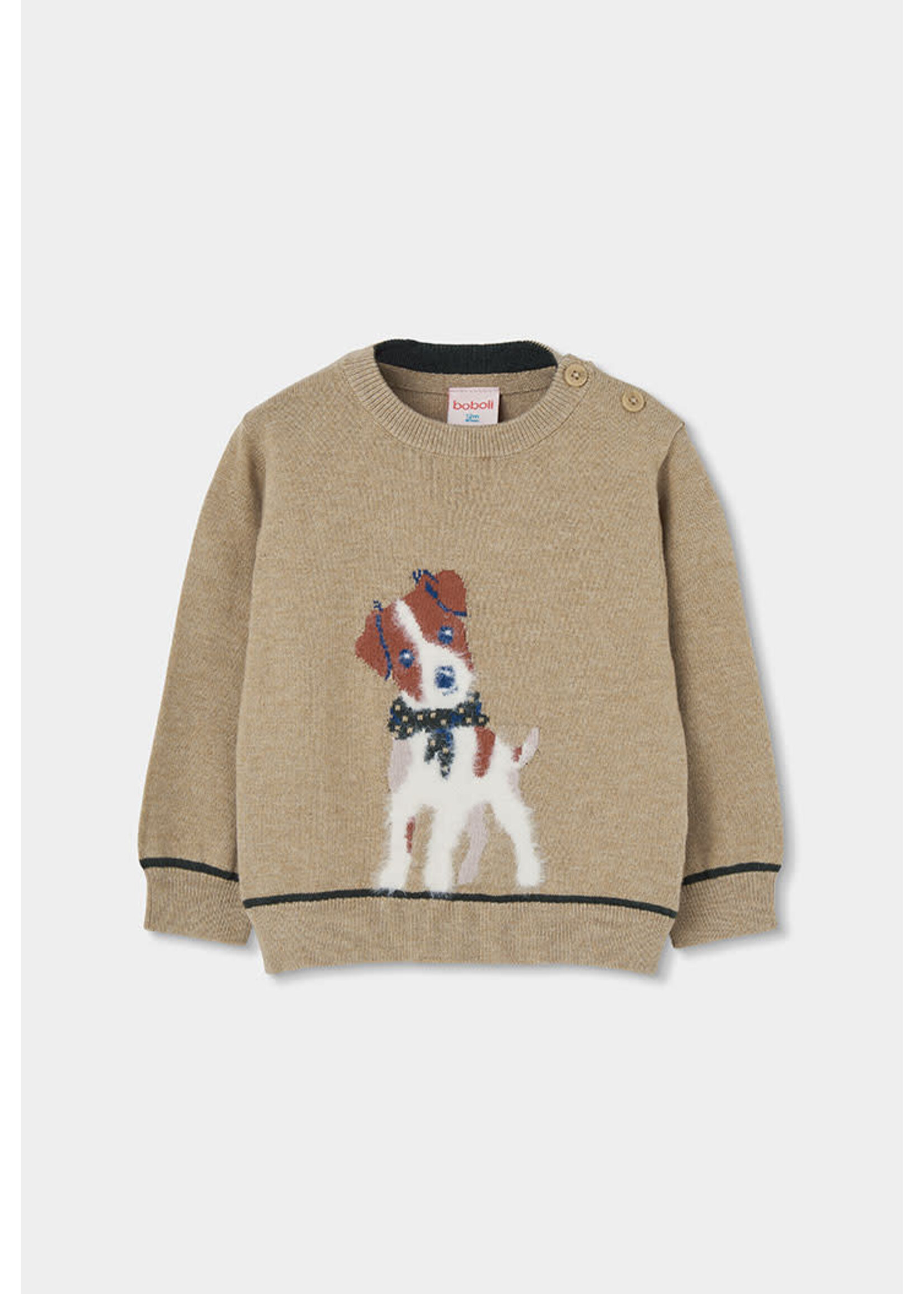 Boboli Boboli Knitwear pullover for boy -BCI beige 824004