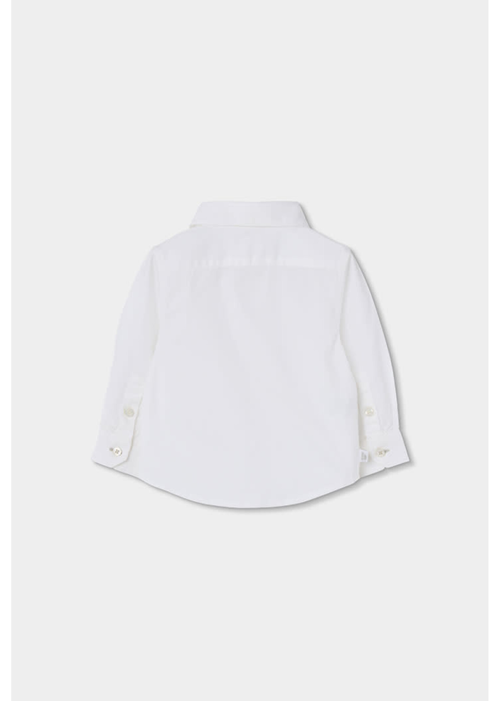 Boboli Boboli Oxford long sleeves shirt for boy -BCI white 864008